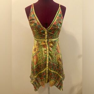 Vibrant summer dress sz xs